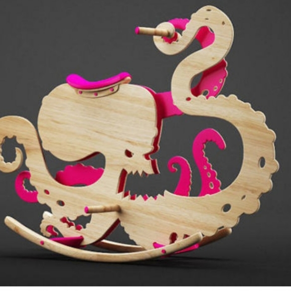 Monster wood rocking horse - Picture 2 of 2